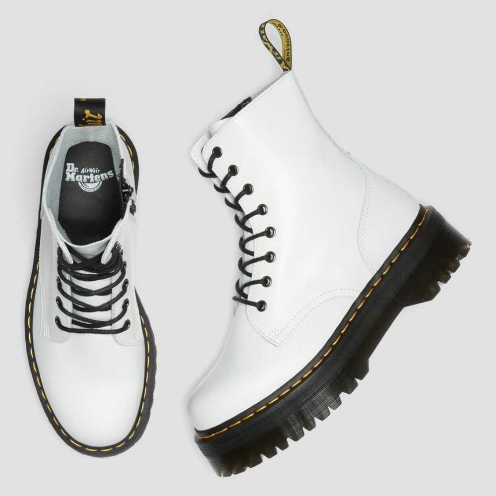 New In Box- Dr Martens Jadon White Platform Boot